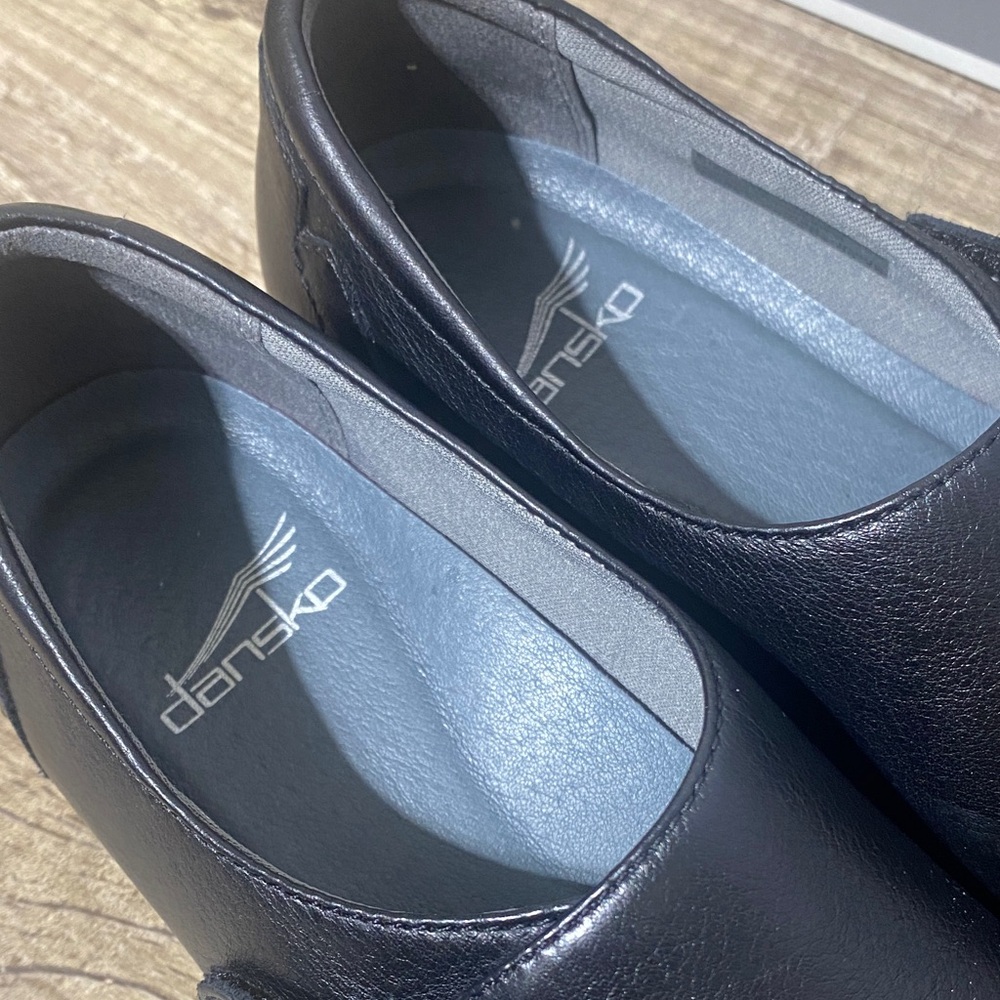 Dansko Black Leather Loafers - Picture 5 of 9